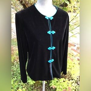 August Silk Intimates Velvet Bed Jacket